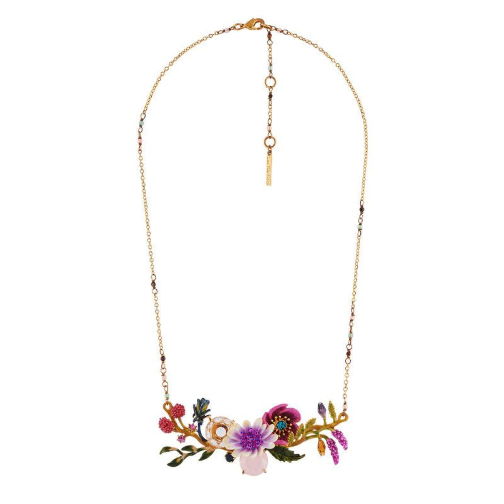Les Nereides Necklace White And Pink Flowers And Faceted Crystals On Flowering Branches | Accessories | Fashion Jewellery | Necklace | Our Exclusives | Women | Women Necklaces | Womens Les Nereides Necklace White And Pink Flowers And Faceted Crystals On Flowering Branches | Accessories | Fashion Jewellery | Necklace | Our Exclusives | Women | Women Necklaces | Womens