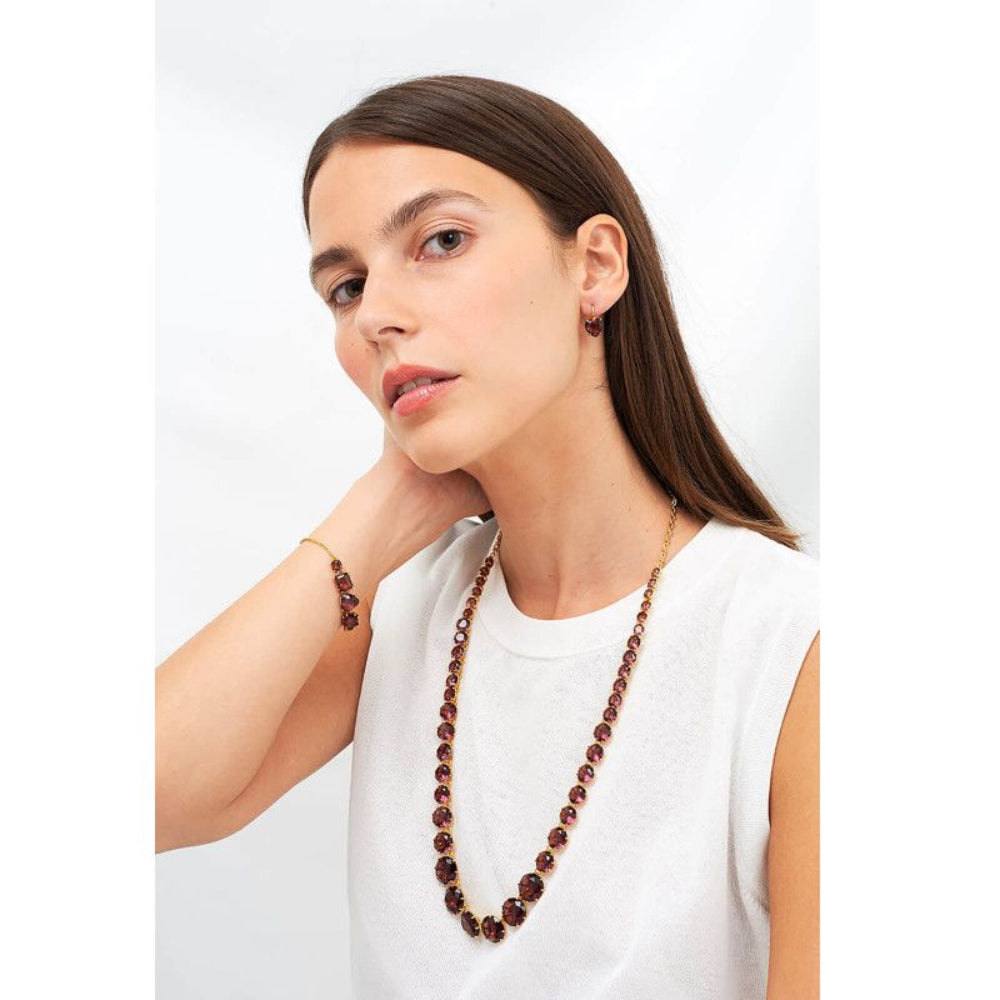 Les Nereides 5 Plum Stones Bracelet | Accessories | Bracelet | Braceletes | Fashion Jewellery | Ladies bracelet | Our Exclusives | Women | Womens Les Nereides 5 Plum Stones Bracelet | Accessories | Bracelet | Braceletes | Fashion Jewellery | Ladies bracelet | Our Exclusives | Women | Womens
