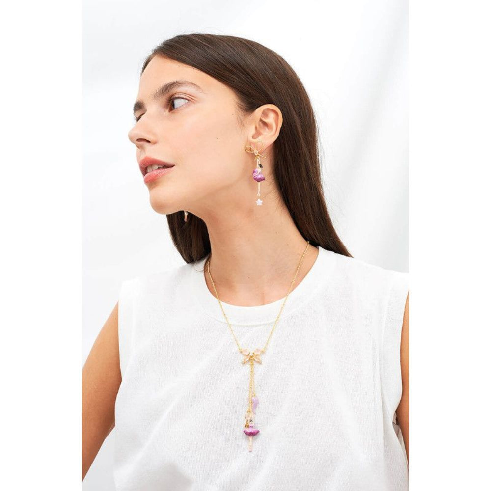 Les Nereides Asymmetrical Earrings Plum Ballerina | Accessories | Earrings | Fashion Jewellery | Our Exclusives | Women | Women Earrings | Womens Les Nereides Asymmetrical Earrings Plum Ballerina | Accessories | Earrings | Fashion Jewellery | Our Exclusives | Women | Women Earrings | Womens