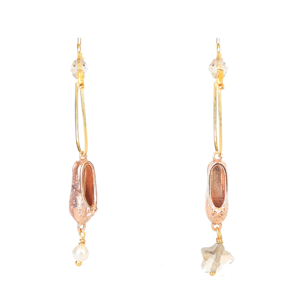 Les Nereides Pas De Deux Ballet Shoe Earrings – Blue Salon