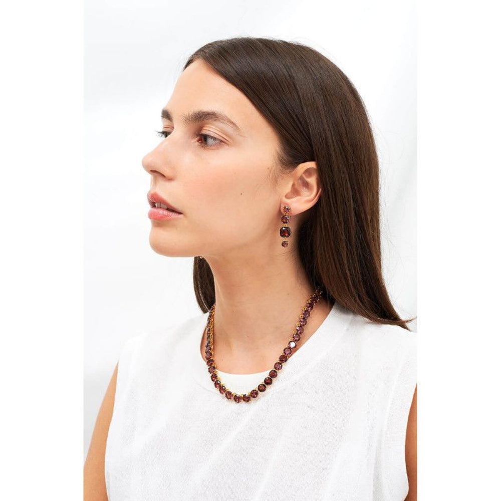 Les Nereides De Luxe Choker With Round Plum Stones | Accessories | Fashion Jewellery | Necklace | Our Exclusives | Women | Women Necklaces | Womens Les Nereides De Luxe Choker With Round Plum Stones | Accessories | Fashion Jewellery | Necklace | Our Exclusives | Women | Women Necklaces | Womens
