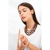 ليه نيريدس خاتم حجر برقوق صغير على شكل قلب ، مقاس ٥٢