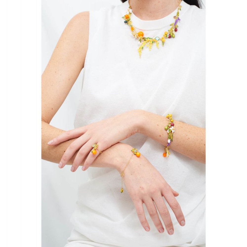 Les Nereides Orange And Little Leaves Thin Bracelet | Accessories | Bracelet | Braceletes | Fashion Jewellery | Our Exclusives | Women | Womens Les Nereides Orange And Little Leaves Thin Bracelet | Accessories | Bracelet | Braceletes | Fashion Jewellery | Our Exclusives | Women | Womens
