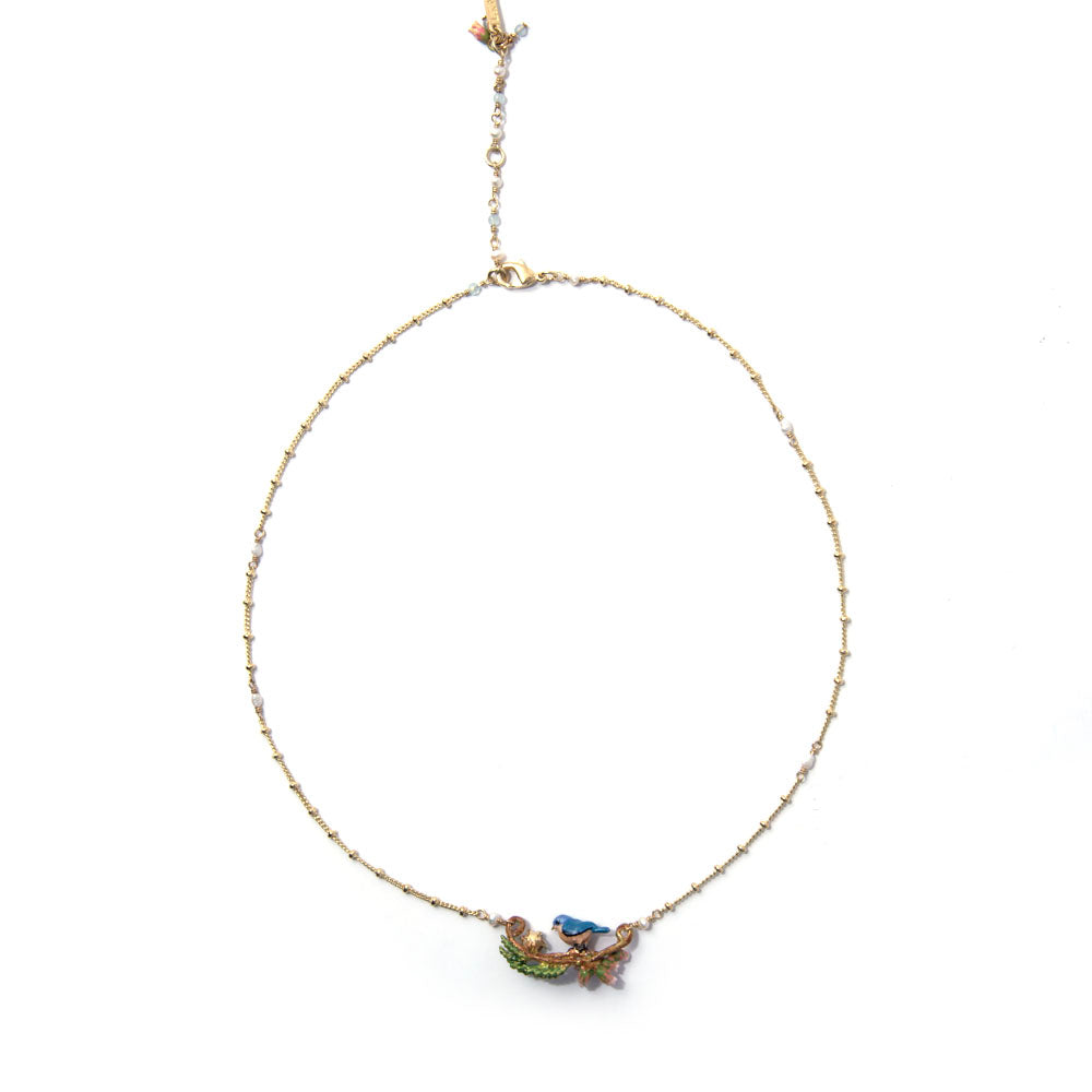 Les Nereides Necklace Chickadee On A Flowering Branch | Accessories | Fashion Jewellery | Necklace | Our Exclusives | Women | Women Necklaces | Womens Les Nereides Necklace Chickadee On A Flowering Branch | Accessories | Fashion Jewellery | Necklace | Our Exclusives | Women | Women Necklaces | Womens
