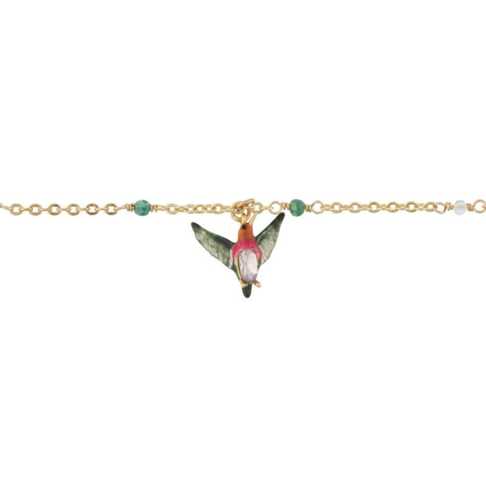 Les Nereides Tropical Leaves Hummingbird And Carved Cristal Charm Bracelet | Accessories | Bracelet | Braceletes | Fashion Jewellery | Ladies bracelet | Our Exclusives | Women | Womens Les Nereides Tropical Leaves Hummingbird And Carved Cristal Charm Bracelet | Accessories | Bracelet | Braceletes | Fashion Jewellery | Ladies bracelet | Our Exclusives | Women | Womens
