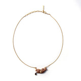 Les Nereides Wild Ocelot Long Necklace - Blue Salon