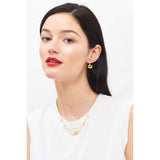Les Nereides,Sunflower Dormeuses Earrings,One Size