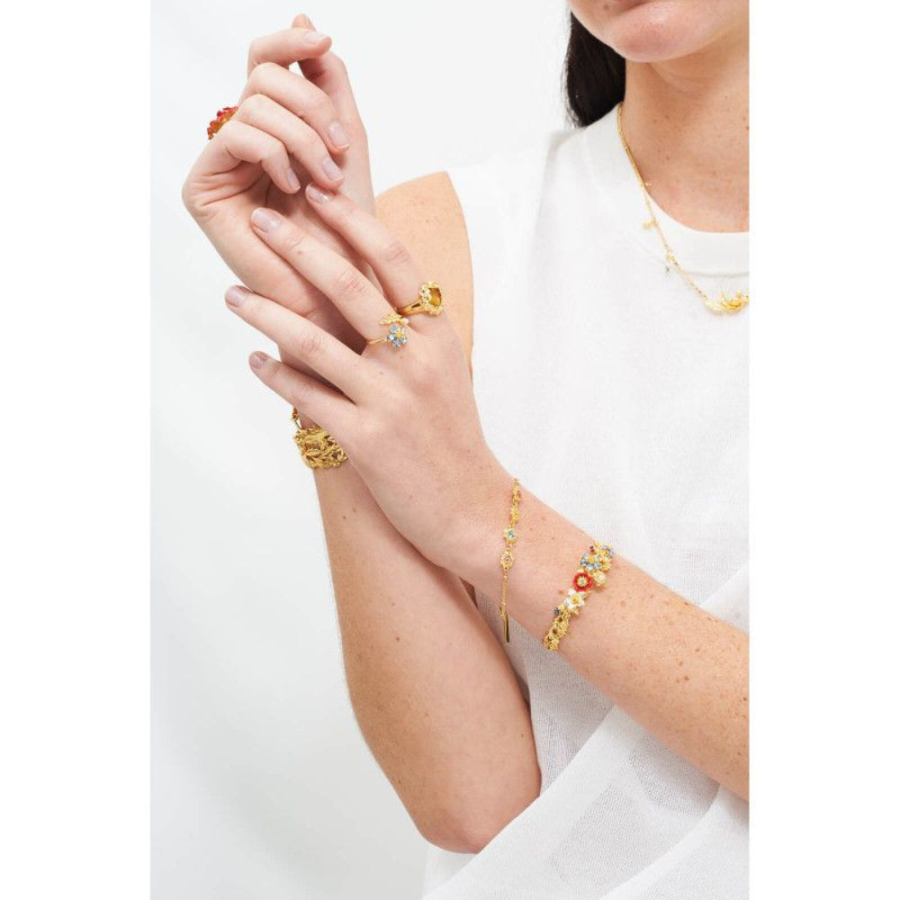 Les Nereides Flowers And Multicolor Stones Thin Bracelet | Accessories | Bracelet | Braceletes | Fashion Jewellery | Ladies bracelet | Our Exclusives | Women | Womens Les Nereides Flowers And Multicolor Stones Thin Bracelet | Accessories | Bracelet | Braceletes | Fashion Jewellery | Ladies bracelet | Our Exclusives | Women | Womens