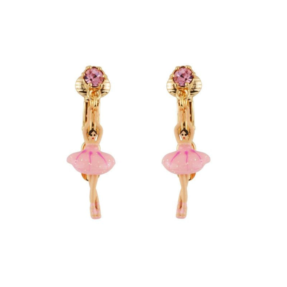 Les Nereides Clip-On Earrings With Mini Ballerina In A Pink Tutu | Accessories | Earrings | Fashion Jewellery | Our Exclusives | Women | Women Earrings | Womens Les Nereides Clip-On Earrings With Mini Ballerina In A Pink Tutu | Accessories | Earrings | Fashion Jewellery | Our Exclusives | Women | Women Earrings | Womens