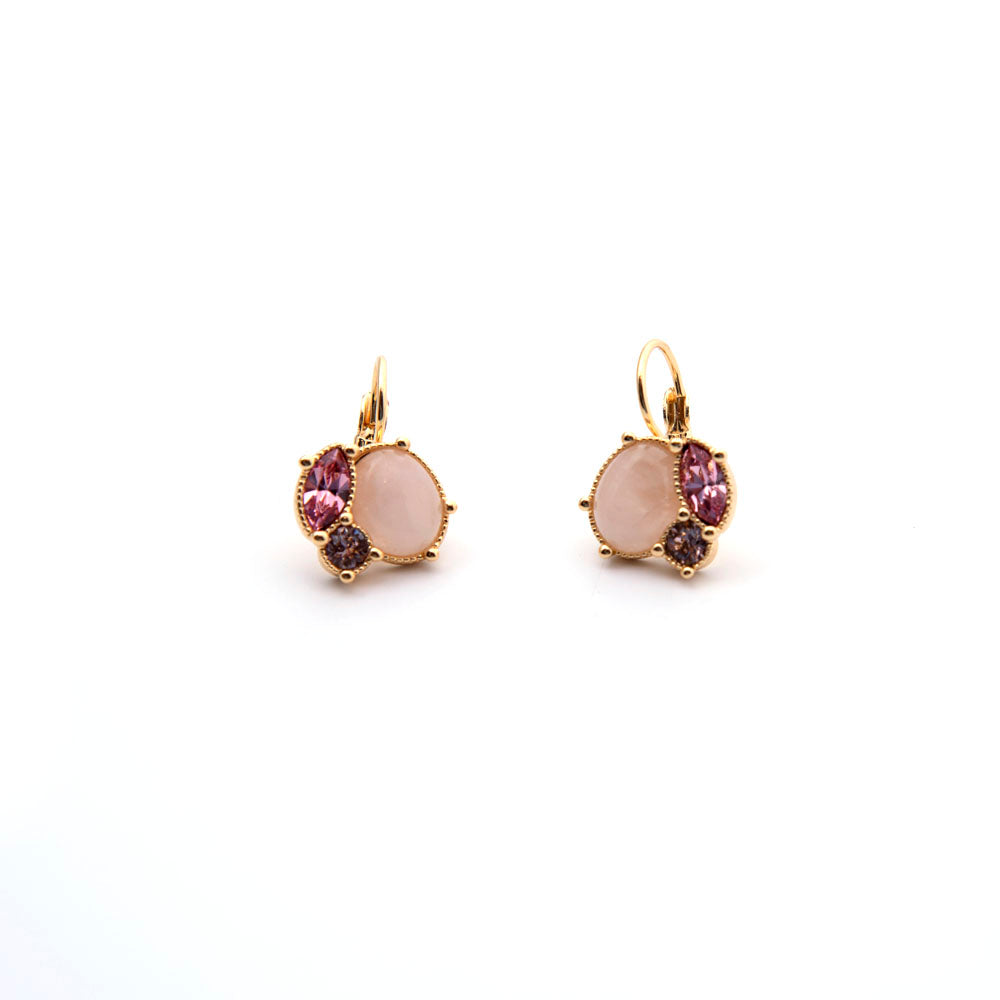 Les Nereide Quartz And Pink Rhinestone Dormeuses Earrings | Accessories | Earrings | Fashion Jewellery | Our Exclusives | Women | Women Earrings | Womens Les Nereide Quartz And Pink Rhinestone Dormeuses Earrings | Accessories | Earrings | Fashion Jewellery | Our Exclusives | Women | Women Earrings | Womens