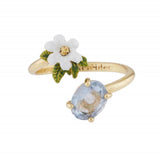 Les Nereides,Cosmos And Carved Crystal Adjustable Ring,One Size