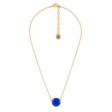 Les Nereides,Royal Blue Round Stone La Diamantine Pendant Necklace,One Size