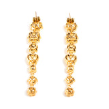 Les Nereides 7 Cirtine Stones Earrings