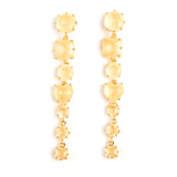Les Nereides 7 Cirtine Stones Earrings