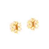 Les Nereides 6 Stone Clip Round Earrings
