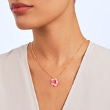LES NEREIDES Hibiscus Pendant Necklace