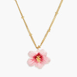 LES NEREIDES Hibiscus Pendant Necklace