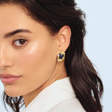 Les Nereides Tresor Mineral Earrings Blue, One Size