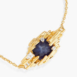 Les Nereides Sodalite And Gold Rock Fine Bracelet ,One Size