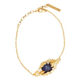 Les Nereides Sodalite And Gold Rock Fine Bracelet ,One Size