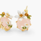 LES NEREIDES Orange Blossom And Honey Crystal Sleeper Earrings