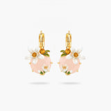 LES NEREIDES Orange Blossom And Honey Crystal Sleeper Earrings