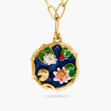 LES NEREIDES Giverny Pond And Lapis Lazuli Pendant Necklace