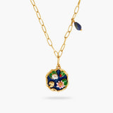 LES NEREIDES Giverny Pond And Lapis Lazuli Pendant Necklace