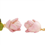 Les Nereides Lotus Flower And Water Lily Clip-On Earrings