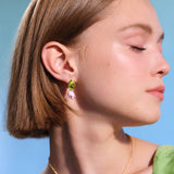 Les Nereides Lotus Flower And Water Lily Clip-On Earrings