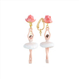 LES NEREIDES Lotus Flower Ballerina Earrings 