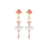 LES NEREIDES Lotus Flower Ballerina Earrings 