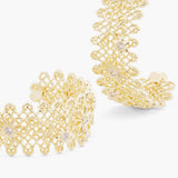 Les Nereides Gold Thread Hoop Earrings