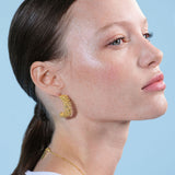 Les Nereides Gold Thread Hoop Earrings