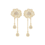 Les Nereides Gold Thread Two-In-One Earrings
