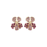 Les Nereides Wine And Roses Iris Post Earrings