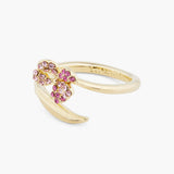 Les Nereides Wine And Roses Iris Adjustable Ring