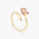 Les Nereides Wine And Roses Iris Adjustable Ring