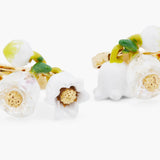Les Nereides Lily Of The Valley Sprig Clip-On Earrings