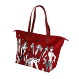 Lipault Izak Zenou Collab Tote Bag M Pose/Garnet Red