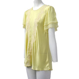 Lalal Rose Nightwear Top Yellow Large