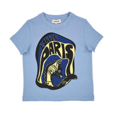 Lanvin Kids Logo Print Blue T-Shirt SS22