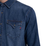 Replay Men's Denim Shirt With Pockets