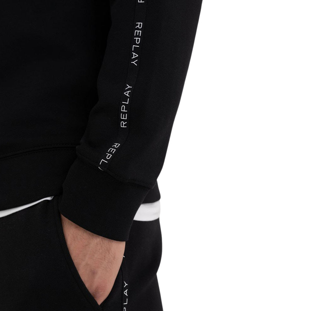 Crewneck Sweatshirt in Cotton Piqué