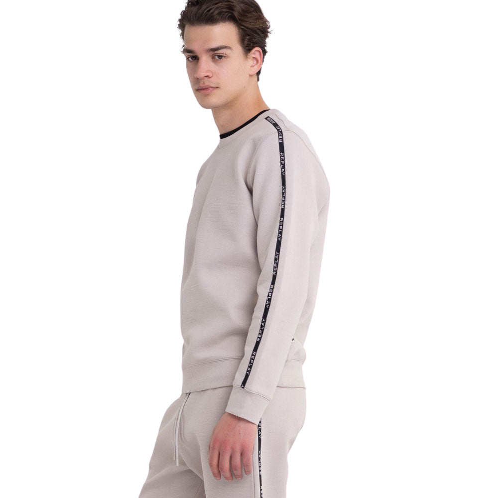 Crewneck Sweatshirt in Cotton Piqué