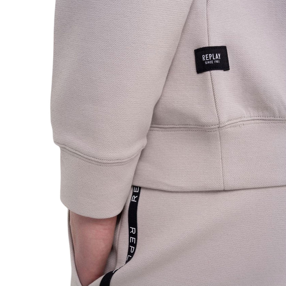 Crewneck Sweatshirt in Cotton Piqué