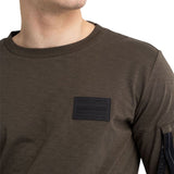 Long Sleeved T-shirt in Slub Jersey