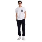 Jersey T-shirt With Houndstooth Detail