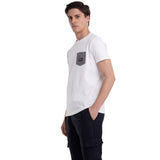 Jersey T-shirt With Houndstooth Detail