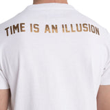 Jersey T-shirt With Houndstooth Detail